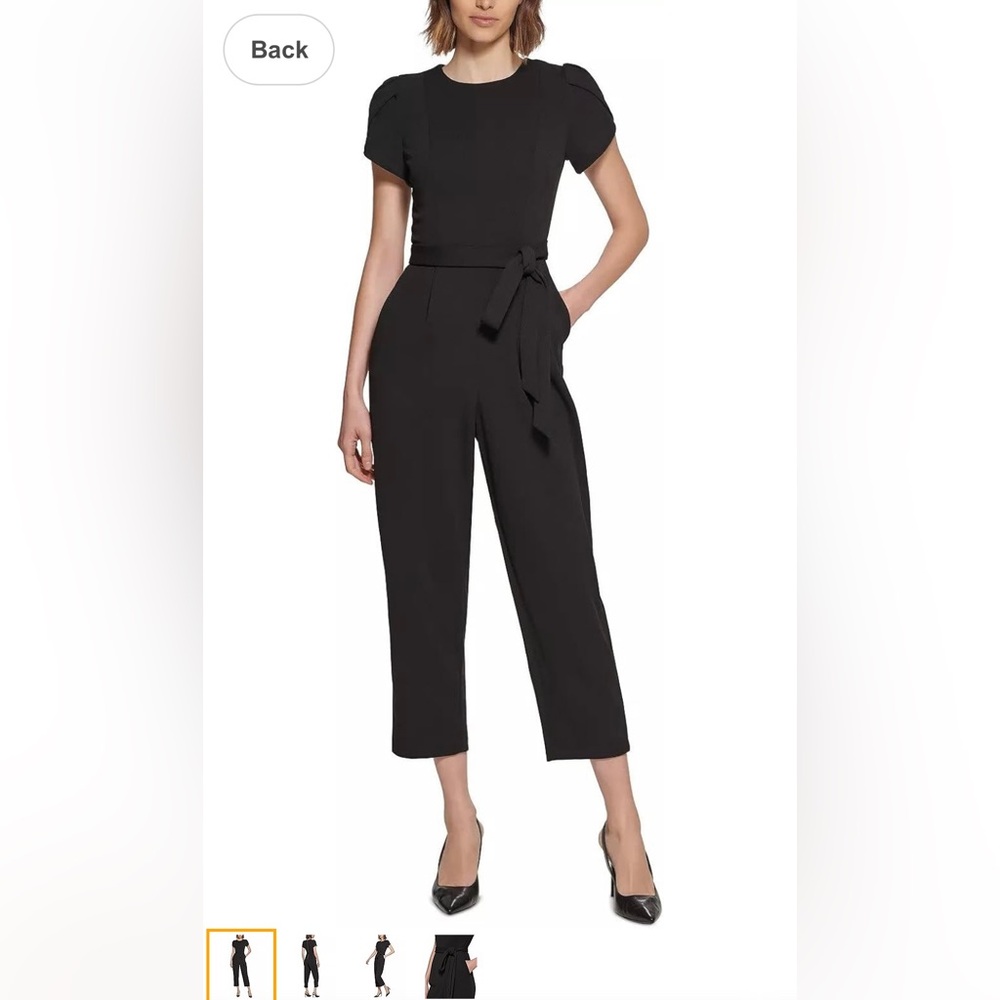 Calvin Klein light blue tailored women’s jumpsuit